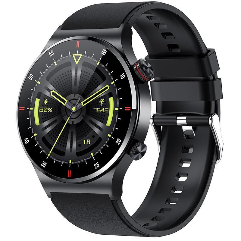 2023 Neue QW33 Bluetooth-Anruf-Smartwatch für Männer, wasserdicht, Sport, Fess Tracker, Smartwatch, großer HD-Bildschirm für Huawe_voghion.com