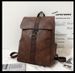Zaino retrò da uomo in pelle PU, zaino da donna per studenti universitari, semplice borsa da scuola, borsa da campus per computer, borsa da viaggio di grande capacità_voghion.com