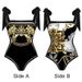 Women's retro hot spring positioning printed swimsuit sexy lace one-piece swimsuit two-piece set_voghion.com