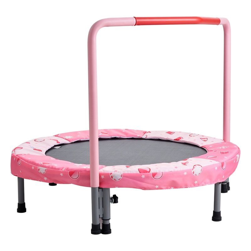 36" Trampoline For Kids Foldable Mini Toddler Trampoline Indoor Outdoor_voghion.com