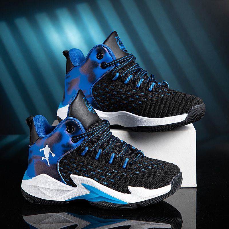 Dziecięce buty do koszykówki Antypoślizgowe wiosenne i jesienne buty do biegania Miękkie podeszwy Oddychające chłopięce buty sportowe Buty z siateczką_voghion.com