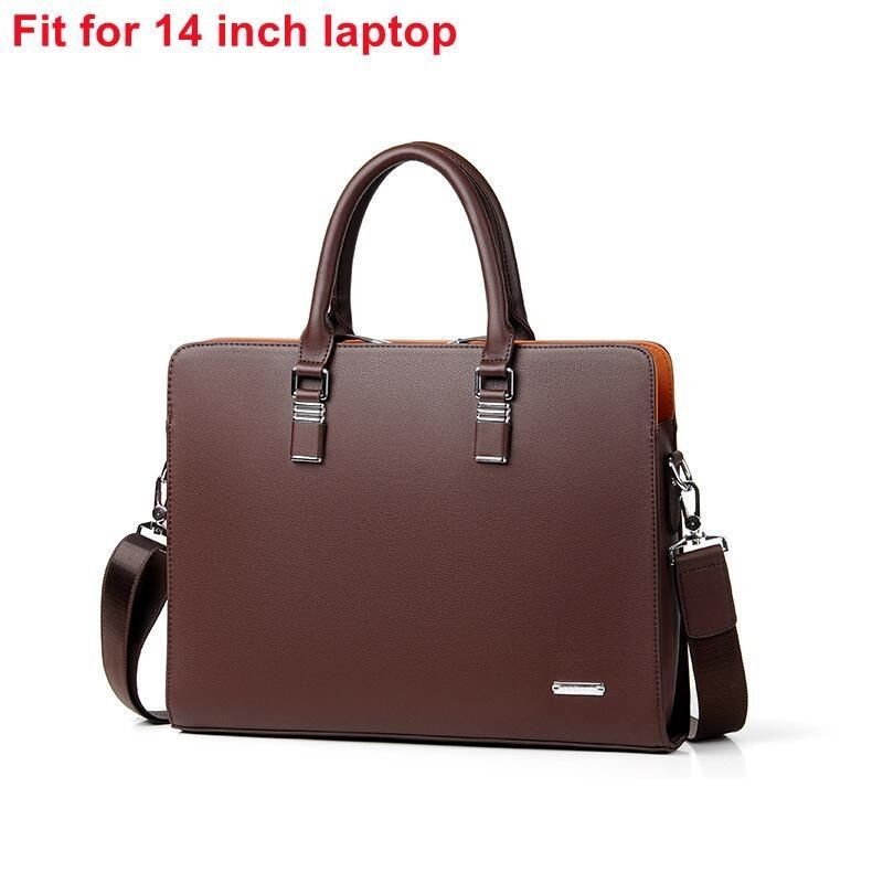 Volass maleta de couro masculina de negócios para marido bolsa de ombro homem 14 "15" pastas de laptop sacos de grande capacidade masculino_voghion.com