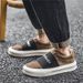 Fashion Designer Mens Suede Loafers Shoes Fashion Letter Slip On Casual Sneakers Men Comfort Vulcanize Shoes For Men Zapatillas Hombre_voghion.com