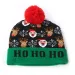 hats Scarves Sets Ball Caps Led Christmas Sweater Knitted Beanie Light Up Hat Party Gift For Kids Xmas New Year_voghion.com