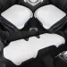 Cojín universal de seda fría para asiento de coche: transpirable, refrescante y absorbente del sudor, diseño dividido en dos piezas para asientos traseros._voghion.com