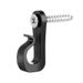 ABS Wall Hooks – Heavy Duty 2kg Capacity, Multi-Purpose Hangers For Home & Office (Black/White, Pack Of 10/20/30/40/50, Screw & Plug Included)_voghion.com