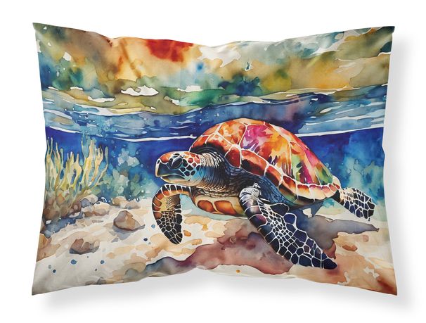 Loggerhead Sea Turtle Standard Pillowcase Lightweight Super Soft Easy Care Decorative Artwork Pillowcase, Standard_voghion.com