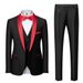 Herretøj Nye Grooms Mænd Mænd Bryllupsdragter Sjal Lapel Groom Tuxedos_voghion.com