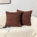 Plush Throw Pillow – Premium Softness, No Insert Needed, Striped Decorative Cushion For Sofa & Living Room (45×45CM, 15 Colors)_voghion.com