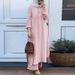 Muslim Arabic Style Two-Piece Set Spring Autumn New Women's Long Sleeve Shirt And Pants Fashion Casual Suit_voghion.com