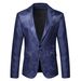 2024 Bright Face Dark Pattern Small Performance Stage Suit Coat Men's_voghion.com