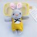 Mini Rabbit Adorable Plush Keychain Soft Cartoon Animal Doll Backpacks For_voghion.com