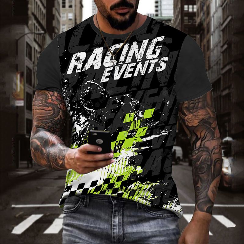 2023 Neuer Sommer 3D gedrucktes T-Shirt Herrenmode Sweatshirt Street Loungewear Top_voghion.com