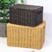 Woven Storage Basket With Lid - Multi-Use Organizer For Clothes, Bedroom & Outdoor (Rattan-Look, Breathable & Stylish)_voghion.com
