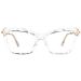 Crystal Multi Cut Eyeglass Frame for Women's 2024 New European and American Fashion Metal Eyeglass Frame_voghion.com