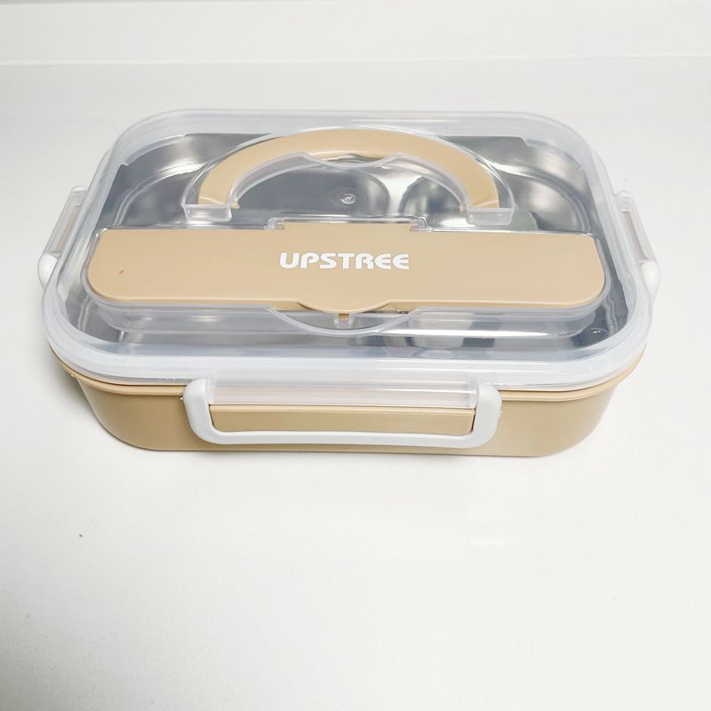 Lunchbox aus Edelstahl, tragbare Lunchbox, Studentenfach, Lunchbox-Fach, Isolierung, große Kapazität, Besteckkasten_voghion.com