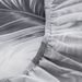 Gray And White Feather Bohemian Mattress Cover Polyester 3D Bedspread_voghion.com