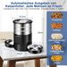 5L Automatischer Futterautomat Katze 2 Näpfe, Katzenfutter Automat 2.4G WiFi Edelstahl Anti-Clog Temporizador 24h 1-10 Mahlzeiten Tag 1-40 Porciones, Futte_voghion.com