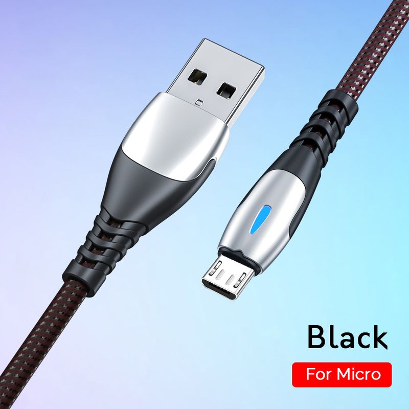 USB Micro cable suitable for Xiaomi Hongmi Note 5 Pro mobile phone 3A fast charging suitable for Samsung S7 Mi_voghion.com