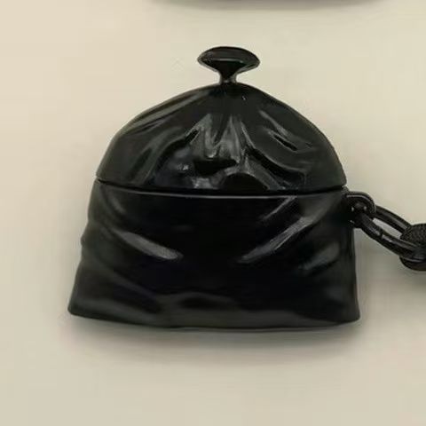 Creative Funny Trash Bag Compatible With A Pple 4 Bluetooth Earphone Protective Case 1/2 Generation Soft Shell Pro 3 New_voghion.com