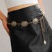 HOT European and American retro metal pattern Bohemian style women's versatile waist chain_voghion.com