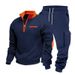 Schweres Winter-Outdoor-Arbeitskleidungsset für Herren, lässiges Jogger-Sweatshirt und Hosenset – entspannte Passform für Streetwear und Pendeln_voghion.com