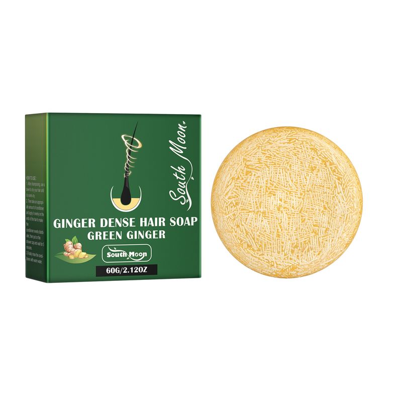 Jabón de jengibre South Moon Cuidado nutritivo, limpiador y nutritivo del cabello, Cuidado del cuero cabelludo multiusos_voghion.com