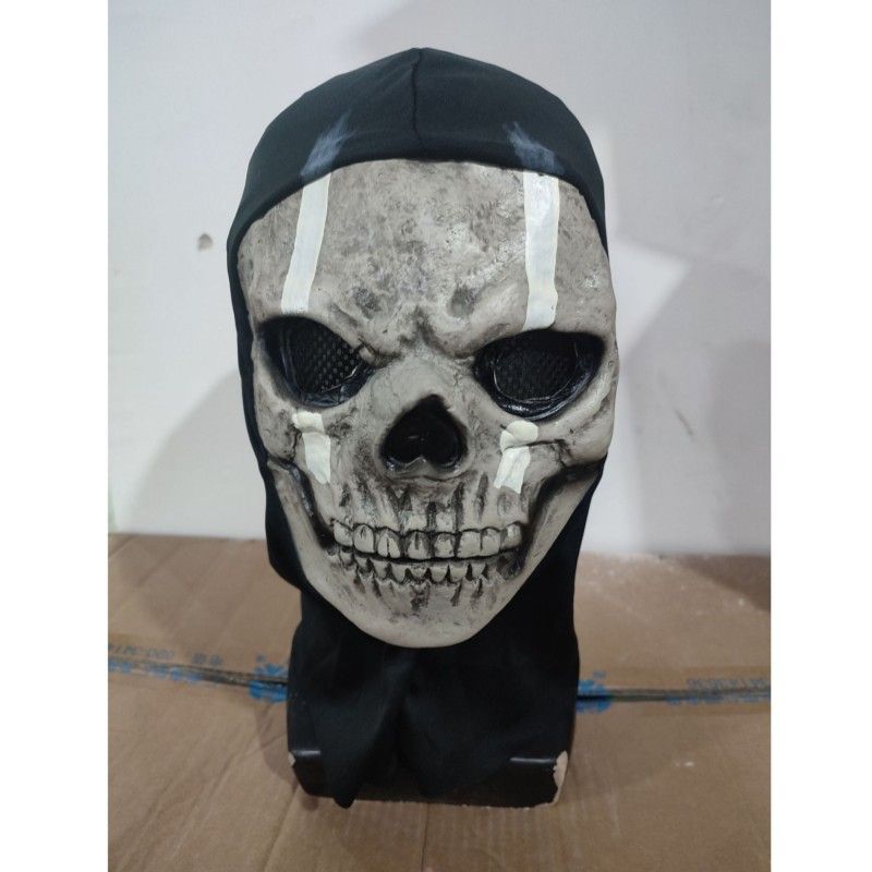 Call Of Duty MW2 Ghost Mask - Official Game Skull Headgear For Cosplay & Halloween Costume_voghion.com