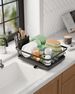 Compact Dish Drying Rack - Space Saving Black Design_voghion.com