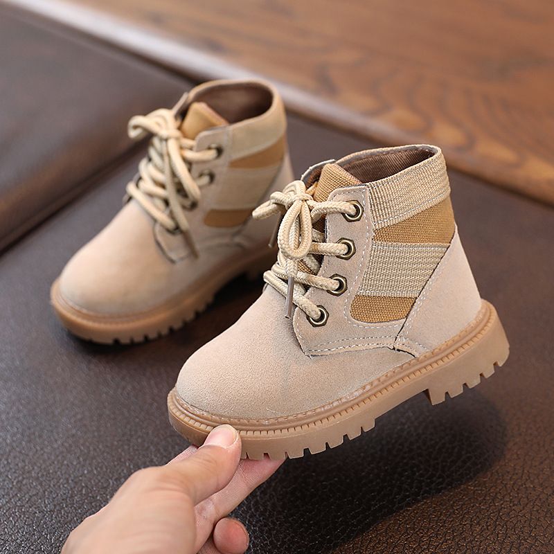 Child's shoes Boys girls Single Boot children Middle children Desert Martin Boots boys ankle boots_voghion.com