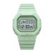 Matcha Green Solid Color Square Watch Student Youth Outdoor Sports Waterproof Multi-function LED Electronic Watch_voghion.com