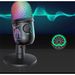 1PC V5 USB condenser microphone, computer recording, mobile live streaming, karaoke, noise reduction, gaming, e-sports, luminous RGB microphone_voghion.com