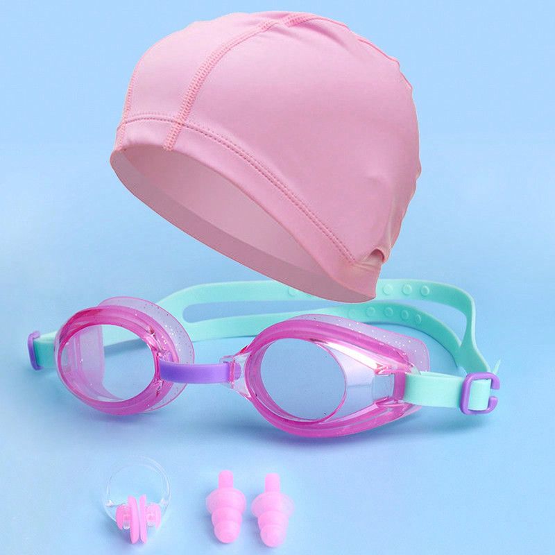 Set de înot nou pentru bărbați și femei, ochelari de înot, cască de înot, clips pentru nas, dopuri de urechi, set_voghion.com