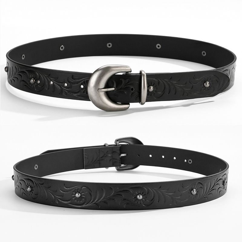 Rivet Damen Pilz-Nieten-Mode Vielseitiger Taillengürtel_voghion.com