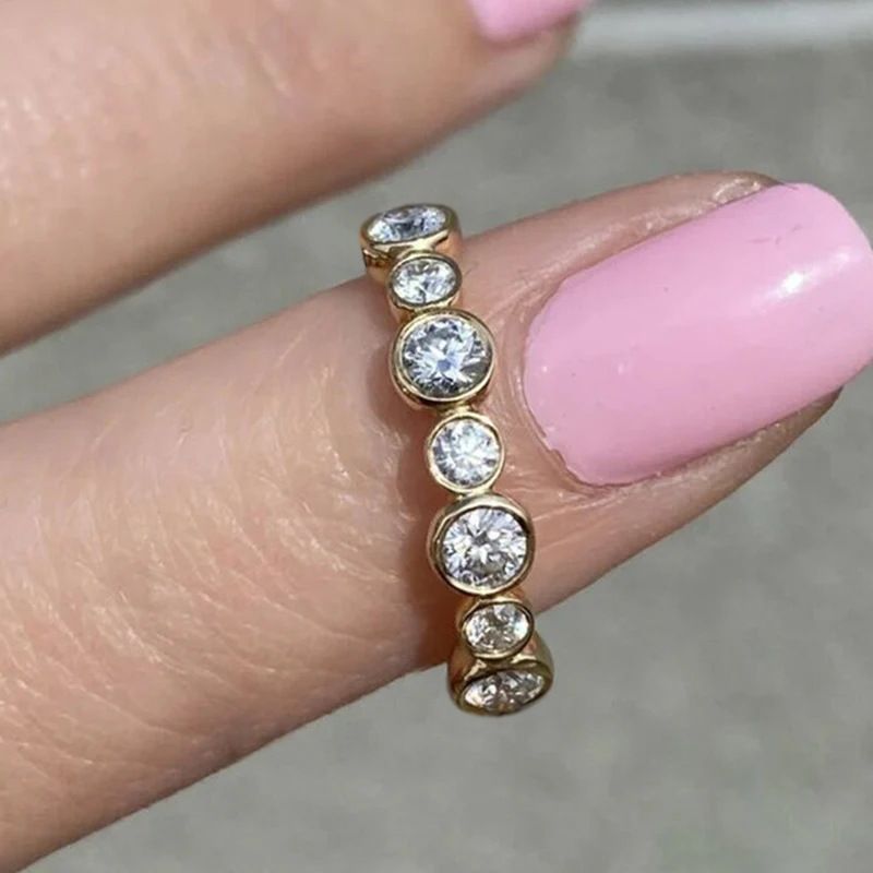 Cao Shi's Zircon Diamond Designed Women's Niche, With A High-end Feel. The Index Finger Ring Is Exquisite, Simple, And_voghion.com