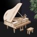 Strumento musicale fai da te, assemblaggio di pianoforti per bambini, arpa, carillon a manovella, puzzle 3D in legno_voghion.com