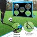 5x4ft 2-In-1 Portable Soccer Goal - Detachable Training Net With 420D Oxford Fabric_voghion.com
