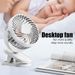 3 Speeds Mini Cooling Fan USB Rechargeable Clip On Desk Baby Stroller Portable_voghion.com