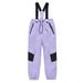 Kinder-Schneehose für Jungen und Mädchen – wasserdichte, isolierte Winter-Skihose mit Latz für Einzel-/Doppelskifahren_voghion.com