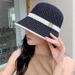 Sommer Gestrickte Hohl Atmungsaktive Fischer Weibliche Brief Vielseitig Casual Sonnenschutz und Sonnenschutz Dünne Eimer Hut_voghion.com