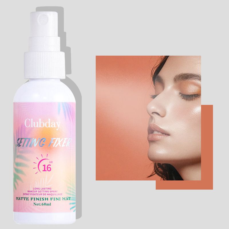 Yüz Fondöteni Clubday 60ML Nemlendirici Mat Makyaj Sabitleme Spreyi Uzun Süreli Yağ Kontrolü Su Geçirmez Şeffaf Makyaj Sabitleme Spreyi Su_voghion.com