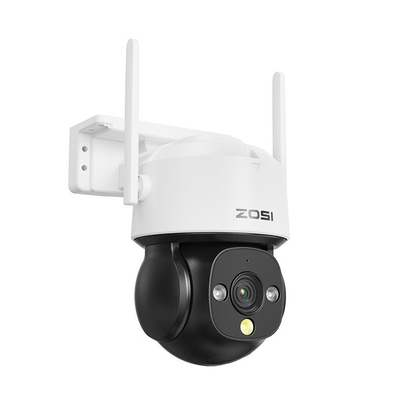4MP HD Wireless WiFi Security Camera With Night Vision, 355° Pan-Tilt, Motion Detection, Two-Way Audio, IP66 Weatherproof For Outdoor Surveillance_voghion.com