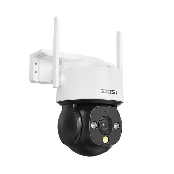 4MP HD Wireless WiFi Security Camera With Night Vision, 355° Pan-Tilt, Motion Detection, Two-Way Audio, IP66 Weatherproof For Outdoor Surveillance_voghion.com
