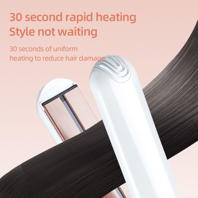 New LCD Infrared Multi-Functional And Straightening Dual-Use Hair Straightener Curling Iron_voghion.com