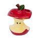 Ceramic Apple Toothbrush Holder – Stylish Bathroom Counter Organizer With Drain Holes (Fits Electric Toothbrushes)_voghion.com