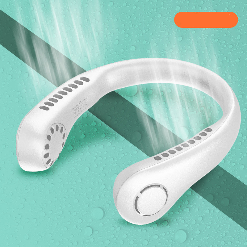 New Hanging USB Rechargeable Lazy Portable Silent Turbo Neck Bladeless Outdoor Fan_voghion.com