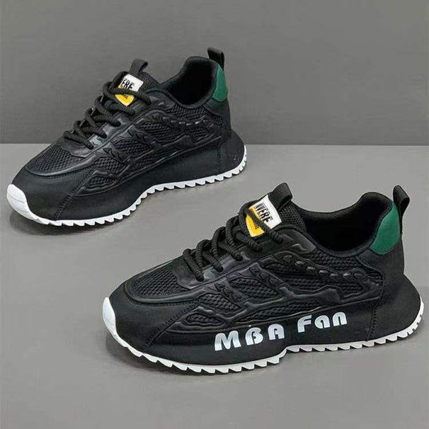 Scarpe da uomo 2025, nuove scarpe da ginnastica bianche casual sportive versatili e traspiranti in mesh estivo con aumento dell'altezza integrato, per la corsa e le scarpe da papà_voghion.com
