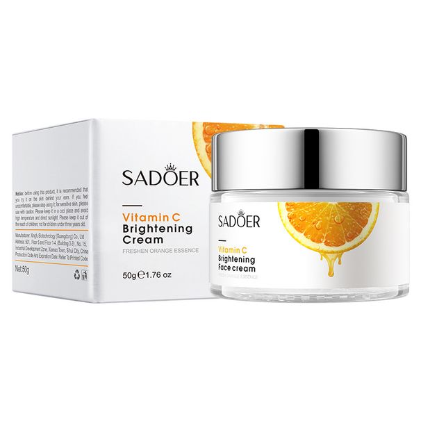 SADOER Vitamin C Cream 50g Refreshing Moisturizing Hydrating VC Cream_voghion.com