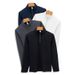 High-End Lulu Style Shirt Long Sleeve Thermal Fleece Nylon High Elastic Men's T-Shirt Sports Half-Zip Sweatshirt For Men_voghion.com