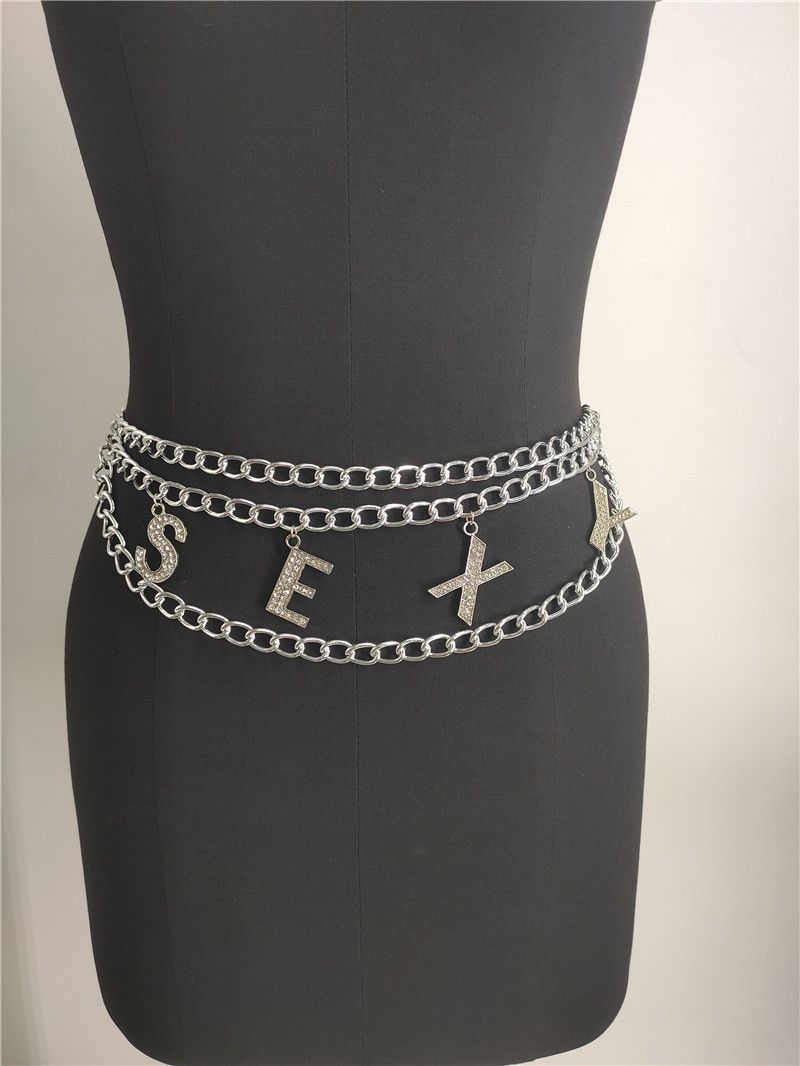 Waist chain English letter DRIPPIN pendant waist decoration multi-layer incense letter waist chain for children BY0142_voghion.com